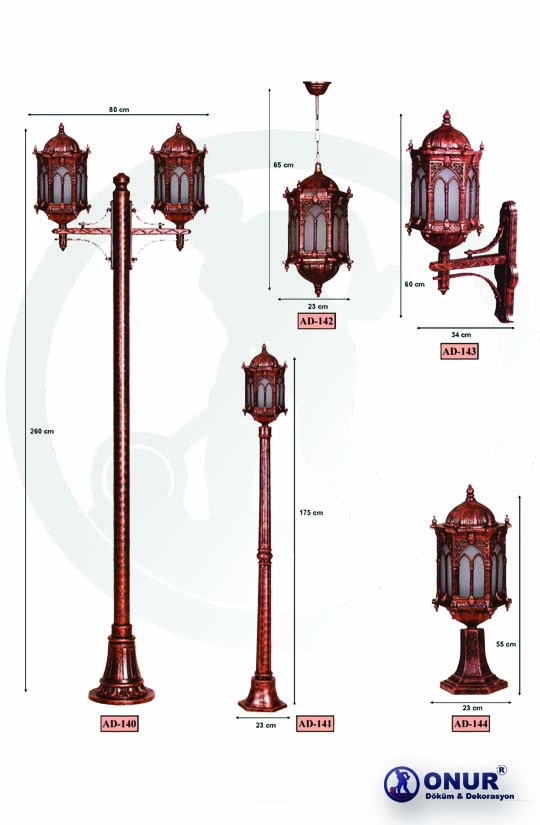 Döküm Aydınlatma modelleri - AD-140